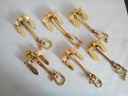Set of 6 Anchor Brass Key chains Nautical key chain handcuff Vintage Style Gift
