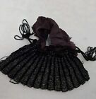 Vintage Antique Black Beaded Victorian Style  Evening Bag