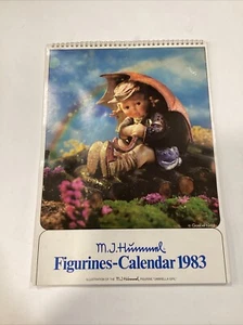 1983 M.J HUMMEL FIGURINES CALENDAR 8.5" X 12" ORIGINAL FIGURINE COLOR PHOTOS - Picture 1 of 3
