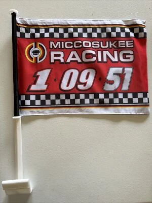 Bandeira de corrida Miccosukkee ~ Brad Keselowski ~ Rara 1•9•51 ~ Nova em perfeito estado - Imagem 1 de 2