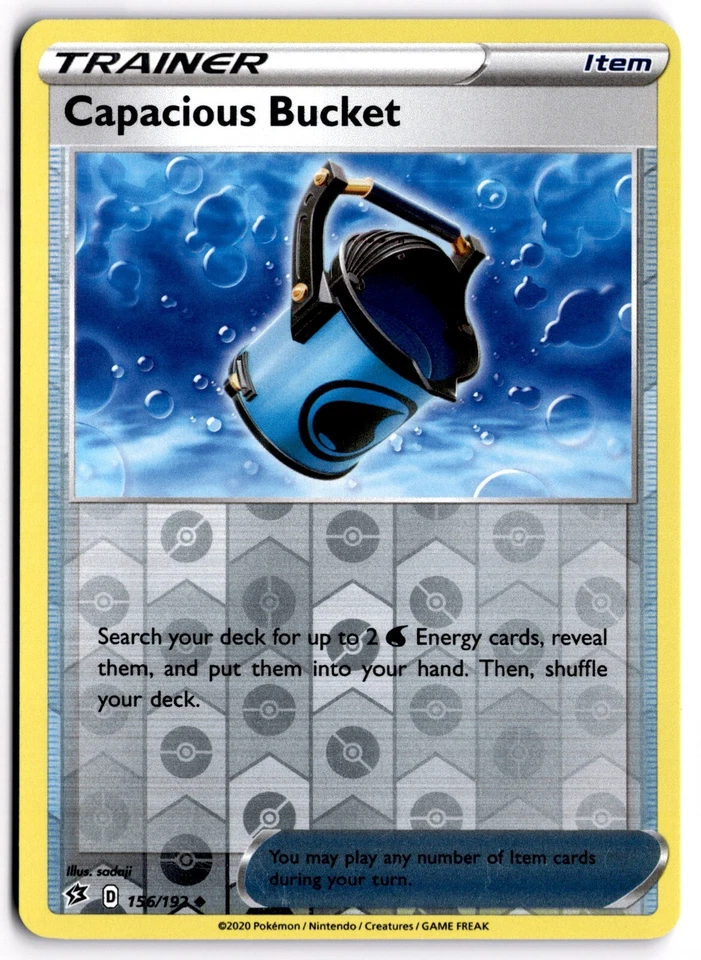 Pokemon TCG Capacious Bucket Rebel Clash 156/192 Reverse Holo Uncommon - Image 1 of 1
