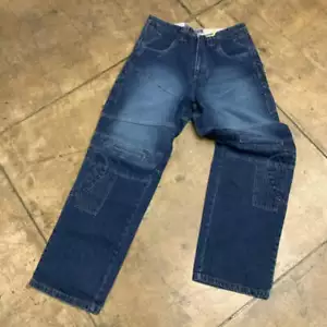 Pantalone uomo Phat Farm Dk blu denim nuovo con etichetta - Foto 1 di 6