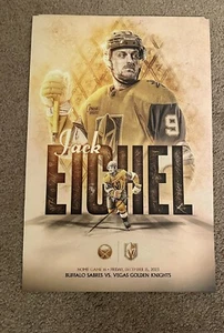 Vegas Golden Knights vs Buffalo Sabres Spiel Poster 15.12.23 - Jack Eichel - Bild 1 von 2
