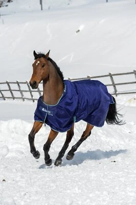 Bucas Smartex Medium Regendecke Weidedecke Winterdecke Übergangsdecke blau - Bild 1 von 3