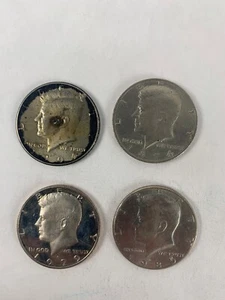 Lot of 4 US Kennedy Half Dollar Coins, 1972, 1974, 1985, 1994 A-75 - Picture 1 of 11