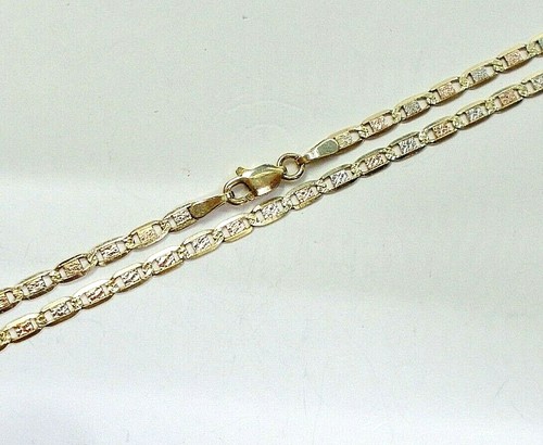 Collana CATENA L@@K Sparkly Real 14K multicolore oro valentino 20" lunga unisex