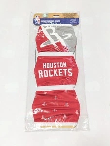 Houston Rockets - NBA Gesichtsmaske Abdeckungen Erwachsene 3x Pack - Einheitsgröße - Bild 1 von 10