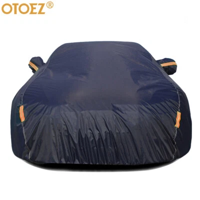 6-Layers Full Car Cover Waterproof All Weather Protection Anti-UV Cotton Lining Foto 1 de 4