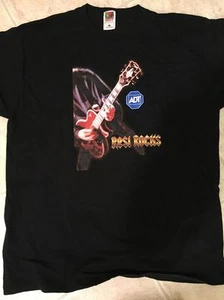 DUDE PLAYING A GIBSON LES PAUL ADT SCHWARZES T-SHIRT, EXTRA LARGE, TOP FARBE - Bild 1 von 2
