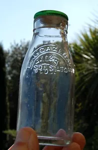 milk bottle lovely 1950's Gaze of Cardiff WALES dairy school 1/3 - Picture 1 of 1
