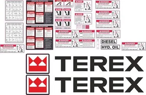 Terex BT3670 Decal Kit - Picture 1 of 1