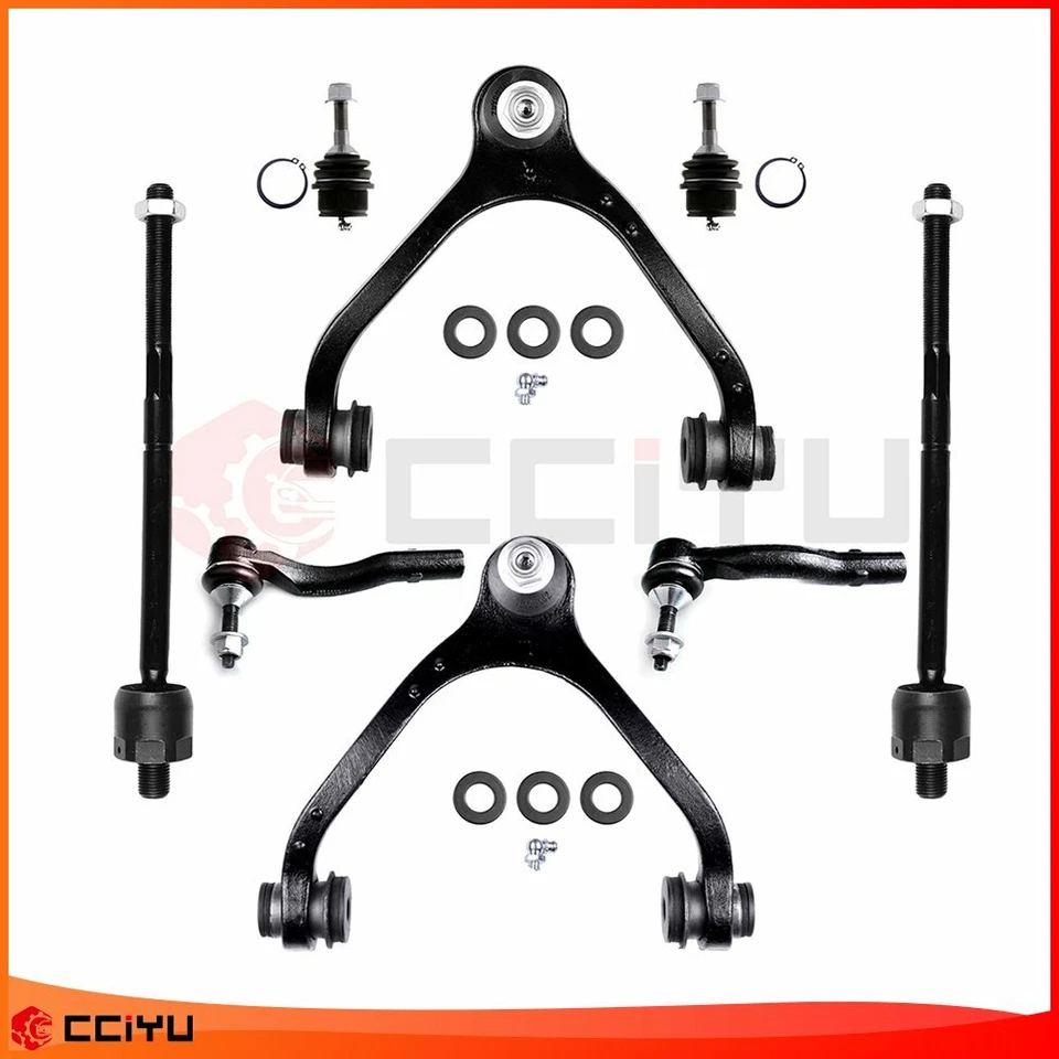 Set Of 8 For 2003-2011 Mercury Grand Marquis Front Upper Control Arms Tie Rods - Image 1 of 4