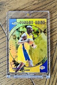 1999-00 FINEST EDGE GOLD REFRACTOR #/100 SHAQUILLE O'NEAL LAKERS RARE SP