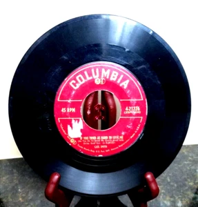 CARL SMITH- COLUMBIA 45 RPM–"BACK UP BUDDY & IF YOU TRIED AS HARD TO LOVE ME" - Picture 1 of 2