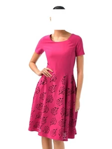 Alba Moda Kleid pink mit floralen Cut-Outs im Rock Gr. 48 0823295605 (G) - Bild 1 von 7