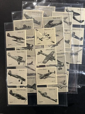 FULL SET (30 cards) BARRATT - AIRCRAFT (1940s) - VG condition  - Image 1 of 4