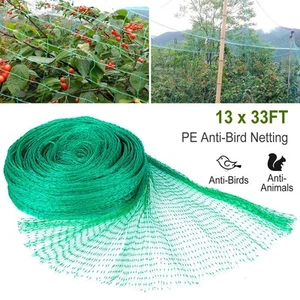 Red de jardín 13 x 33 pies PE resistente anti aves plantas frutas árbol vegetal - Imagen 1 de 9