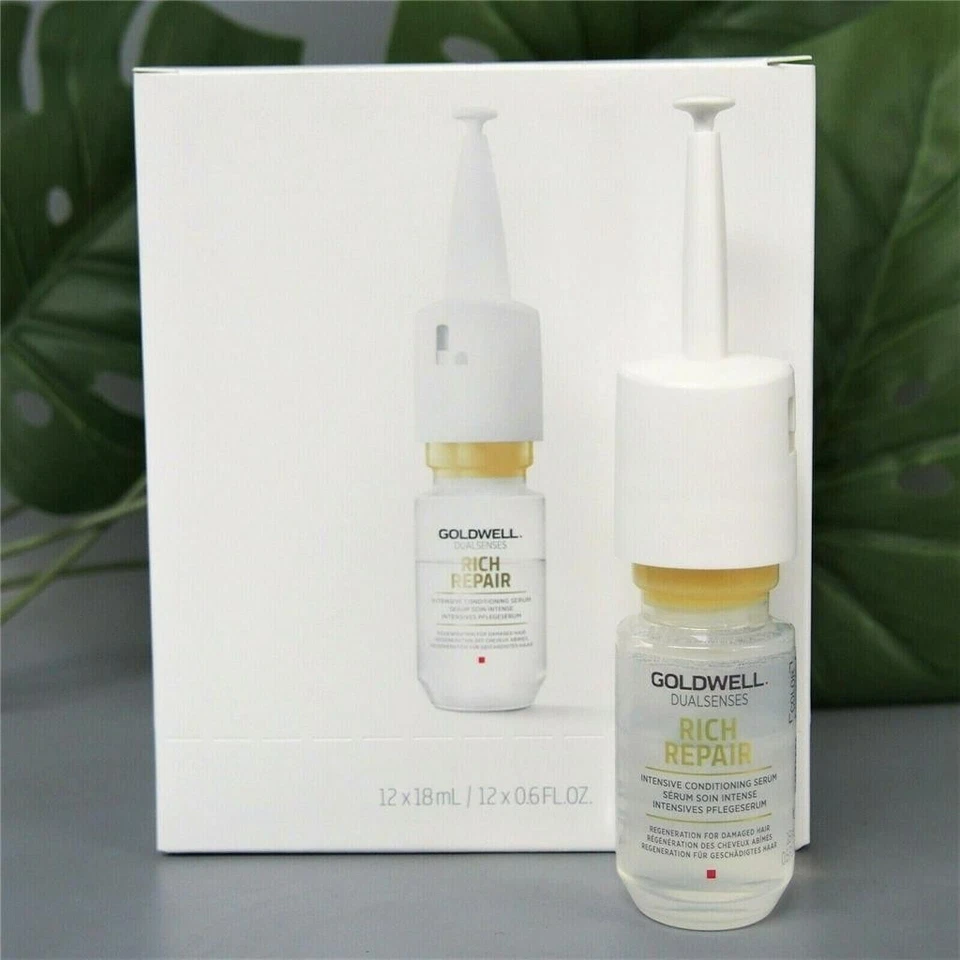 Suero acondicionador intensivo Goldwell Dualsenses Rich Repair frascos de 12x18 ml Foto 1 de 4
