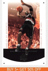 2002-03 SP Authentic #74 Derek Anderson Portland Trail Blazers Basketball - Picture 1 of 2