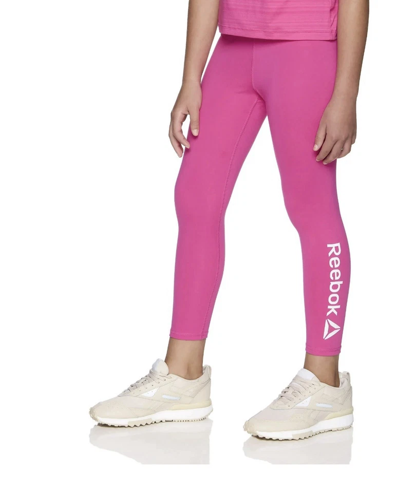 Leggings Reebok Niña Activos Rosa Sólido Moda 7/8 Talla XXL (18) Nuevos Foto 1 de 4