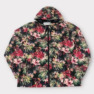 Paisley & Gray Dark Tropic Floral Windbreaker Hooded Slim Jacket Men’s Size L - Picture 1 of 13