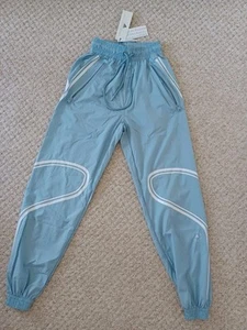 STELLA MCCARTNEY ADIDAS Jogging Bottoms Nylon Ashgreen Size: 2XS RRP £150 - Picture 1 of 22