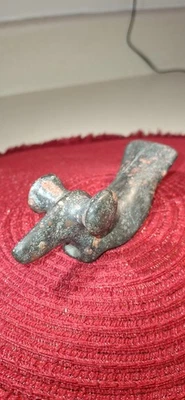 Piedra dura Kame glacial nativo americano piedra de pájaro con papas Foto 1 de 4