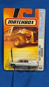 2007 Matchbox City Action #55, Metallic Gray,1963 Cadillac Hearse MOC! B1 - Picture 1 of 4