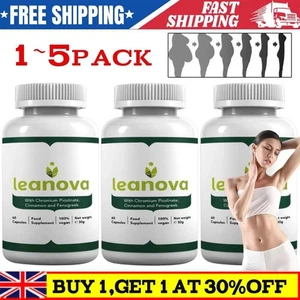 1~5pc Leanova Metabolism Support, 60 capsules,Natural Ingredients,GMO Free,Vegan - Picture 1 of 11