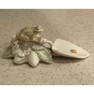 Lenox China Treasures Collection, Miniature, Frog In Strawberry Patch. No box - Picture 1 of 11