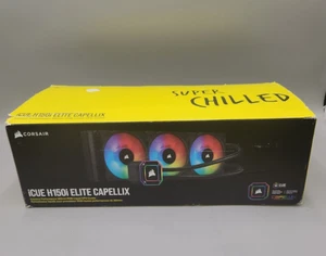 Corsair iCUE H150i Elite CAPELLIX XT Liquid CPU Cooler Three AF120 RGB Fans - Afbeelding 1 van 5