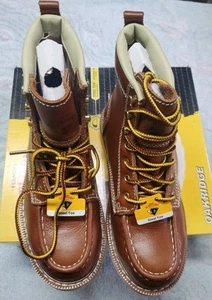 Herman Survivors Oakridge Brown Leather Steel Toe Work Boots Men's Size 7 NIB - Picture 1 of 17