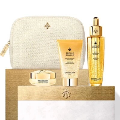 Guerlain Abeille Royal Oil Serum Coffret 3er Set & Original Pouch Set - Bild 1 von 4