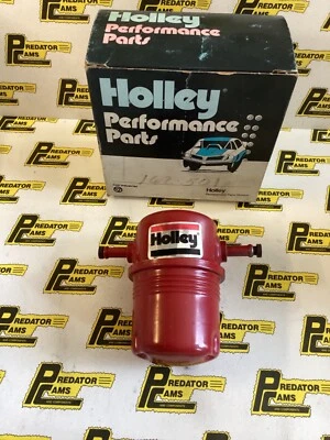 Nuevo de Lote Antiguo Raro Rojo Holley 162-501 Bote Filtro de Combustible Soporte Contenedor Carcasa De Colección Foto 1 de 4