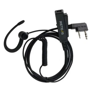 Retevis EEK023 1 Wire G Shape In-Ear Earbud Earpiece with PTT Mic - Zdjęcie 1 z 13