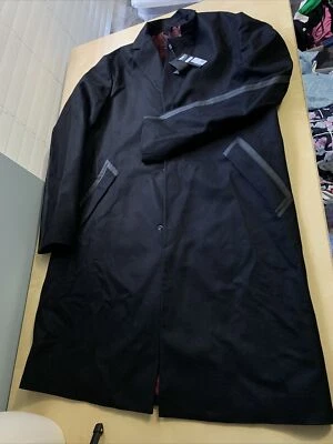J. Lindeberg Fargo 2L Tailored Long Coat Black 48 NEW NWT FMOW09843 - Image 1 of 4