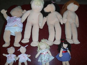 8pc North American Bear Co Plush Baby Lot 15" & 8" - Picture 1 of 6