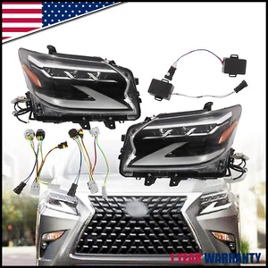 LED Headlights For Lexus GX460 2016-2019 DRL Sequential Turn Signal Front Lamp - Picture 1 of 13