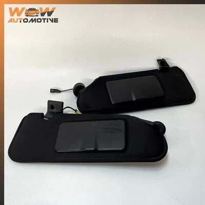 05-13 JUEGO PAR PARASOL DERECHO E IZQUIERDO CHEVROLET CORVETTE C6 NEGRO OEM Foto 1 de 4