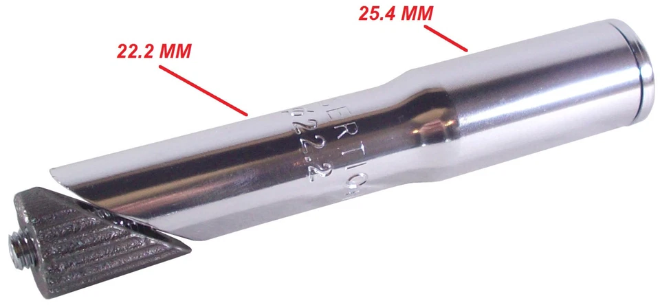 BIKE STEM CONVERTER 22.2 25.4 MM QUILL TO AHEAD ADAPTER REDUCER ADAPTOR TUBE - Image 1 of 1