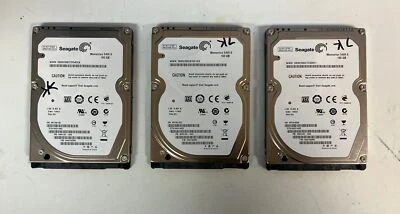 (Lot of 3x) Seagate ST9160314AS 5400 RPM 160GB 2.5" Laptop HDD 9HH13C-500 ~ - Image 1 of 4