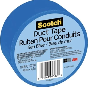 Scotch® Duct Tape Durable, Waterproof, 1.88 in x 20 yd (48 mm x 18,2 m), Blue - Picture 1 of 2