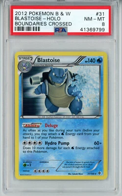 2012 POKEMON BOUNDARIES CROSSED BLASTOISE #31 HOLO FOIL PSA 8 NM #41369814 - Image 1 of 2