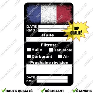 Autocollant Entretien Voiture ✅Étiquette Vidange Huile Filtre Véhicule Étanche - Imagen 1 de 6
