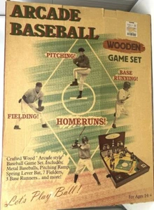 Nuevo en caja Merkury Innovation Lets Play Ball Series Arcade béisbol juego de madera 2004 - Imagen 1 de 2