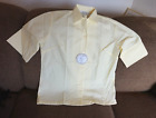 Vintage Penney's Women's Shirt Yellow 1960s NWT - Size 12 34 Bust Classic RARE!