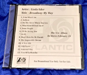 Broadway My Way by Linda Eder (CD only Free Economy Shipping No track) - Picture 1 of 2