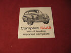 1963? Saab Sales Brochure Booklet Catalog Old Original