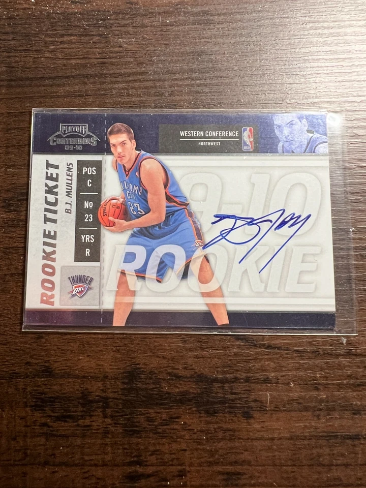 A79,780 - 2009-10 Playoff Contenders #121 B.J. Mullens Auto RC - Image 1 of 1