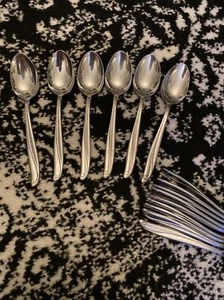 6! AMC Lucerne TEASPOONS Stainless Japan Pattern LOVELY - Picture 1 of 8